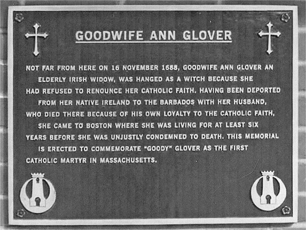 Memorial plaque at Our Lady of Victories Church in Boston for Ann Goody - photo 3