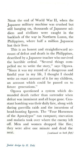 Tetsuro Ogawa Terraced Hell: A Japanese Memoir of Defeat & Death in Northern Luzon, Philippines