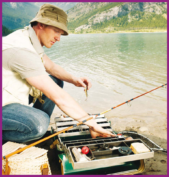 An anglers tackle box holds small tools like needle-nose pliers and scissors - photo 10