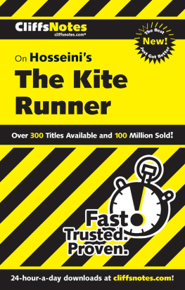 Richard P. Wasowski Cliffsnotes on Hosseinis the Kite Runner