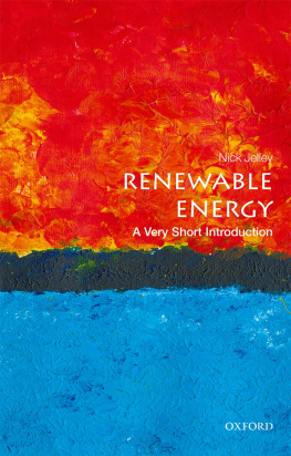 Nick Jelley - Renewable Energy: A Very Short Introduction