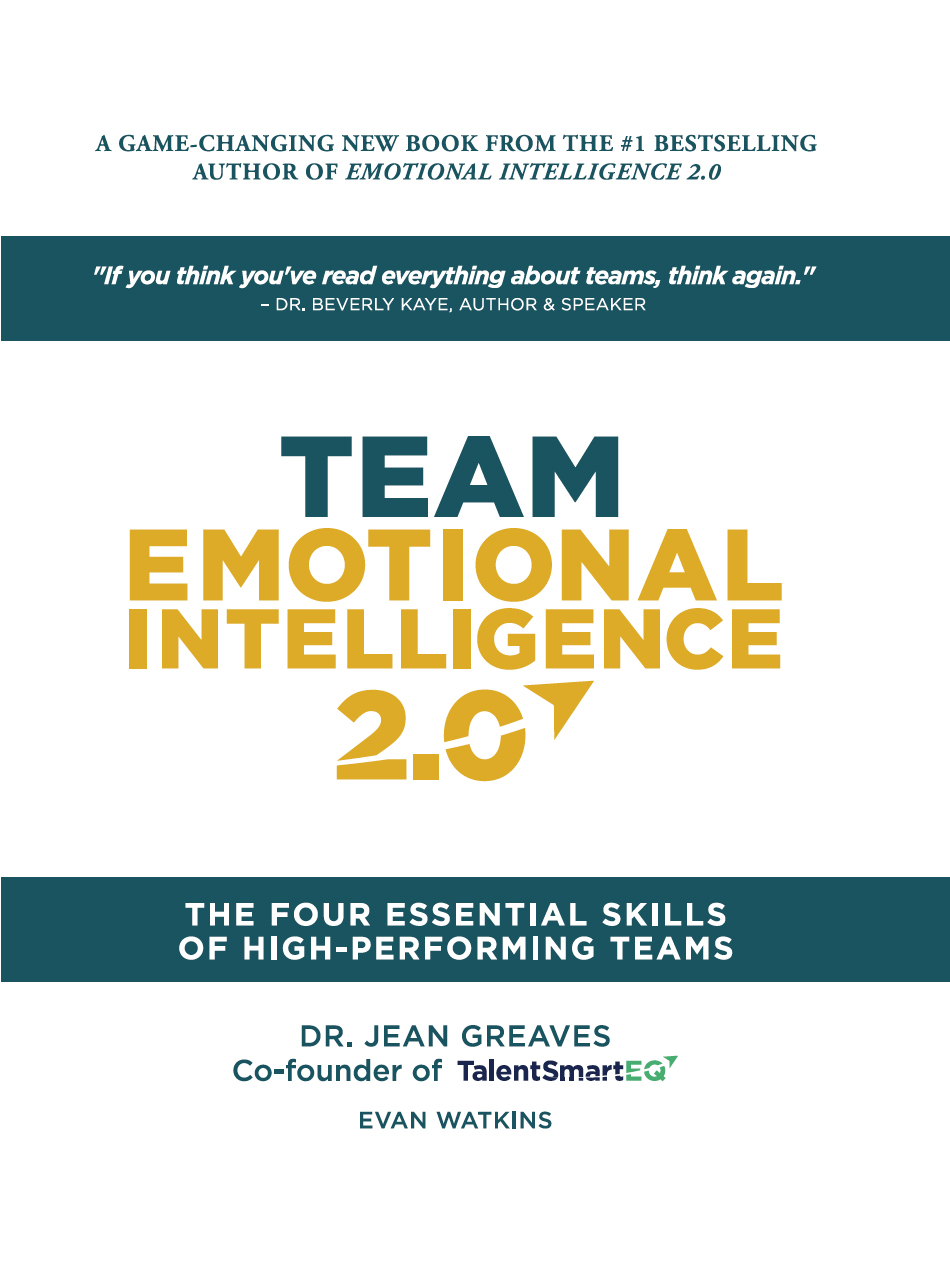 PRAISE FOR Team Emotional Intelligence 20 Increasing team emotional - photo 1