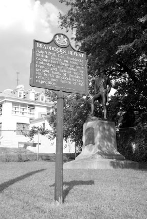 Washington statue Braddock Pennsylvania Courtesy of the author The terrain - photo 4