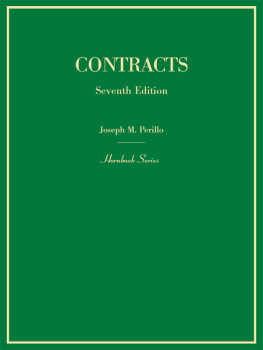 Joseph Perillo - Contracts, 7th (Hornbook Series)