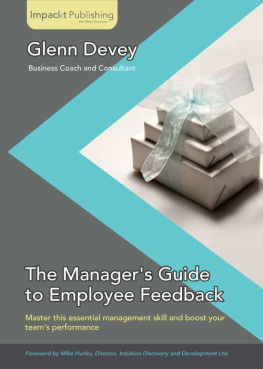 Glenn Devey - The Managers Guide to Employee Feedback