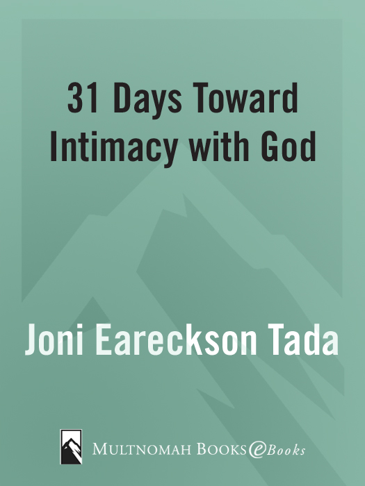 31 DAYS TOWARD INTIMACY WITH GOD published by Multnomah Books Published in - photo 1