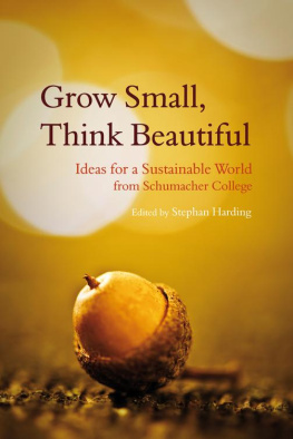 Stephen Harding Grow Small, Think Beautiful: Ideas for a Sustainable World from Schumacher College