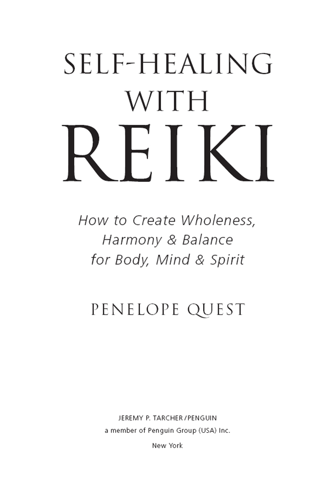 SELF-HEALING WITH REIKI SELF-HEALING WITH REIKI How to Create Wholeness - photo 1