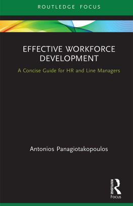 Antonios Panagiotakopoulos Effective Workforce Development: A Concise Guide for HR and Line Managers