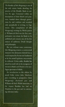 J. Williams Ab Ithel - Barddas: A Collection of Original Documents, Illustrative of the Theology Wisdom, and Usages of the Bardo-Druidic Systems of the Isle of Britain