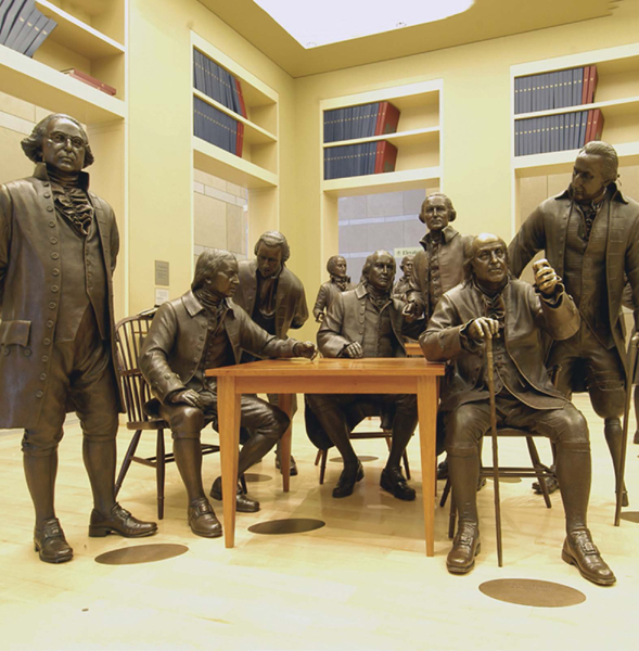 These statues of the Framers are found at the National Constitution Center in - photo 3