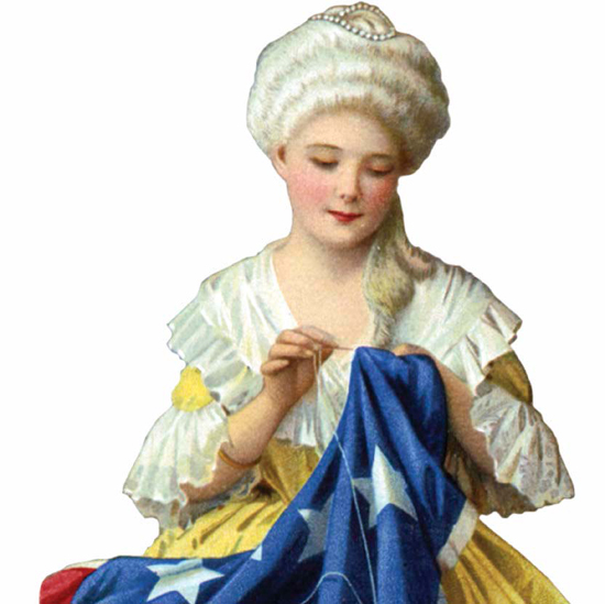 BETSY ROSS One of the first US flags had 13 stars arranged in a circle The - photo 4