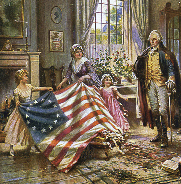 One of the first US flags had 13 stars arranged in a circle The 13 stars and - photo 5