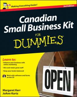 Margaret Kerr - Canadian Small Business Kit for Dummies