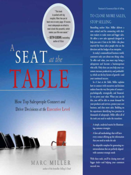 Marc Miller A Seat at the Table