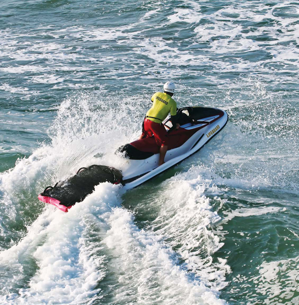 Scientists and researchers take waverunners out into the water to study marine - photo 15