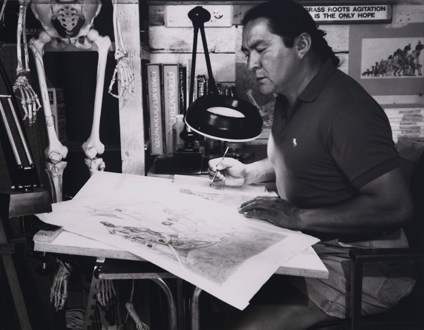 Figure Siegfried Halus Floyd Solomon at His Jemez Studio 1995 Gelatin - photo 3