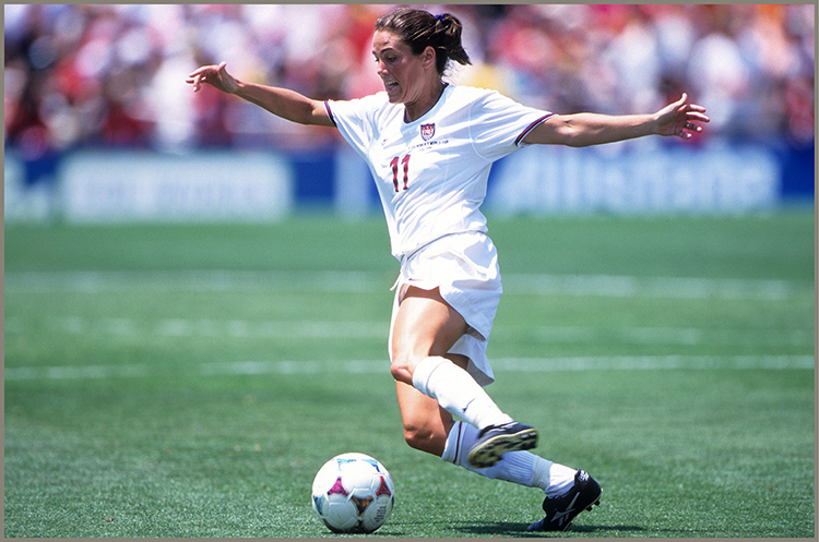 Co-captain Julie Foudy who played on four World Cup teams was the possible - photo 5