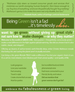 Christie Matheson Green Chic: Saving the Earth in Style