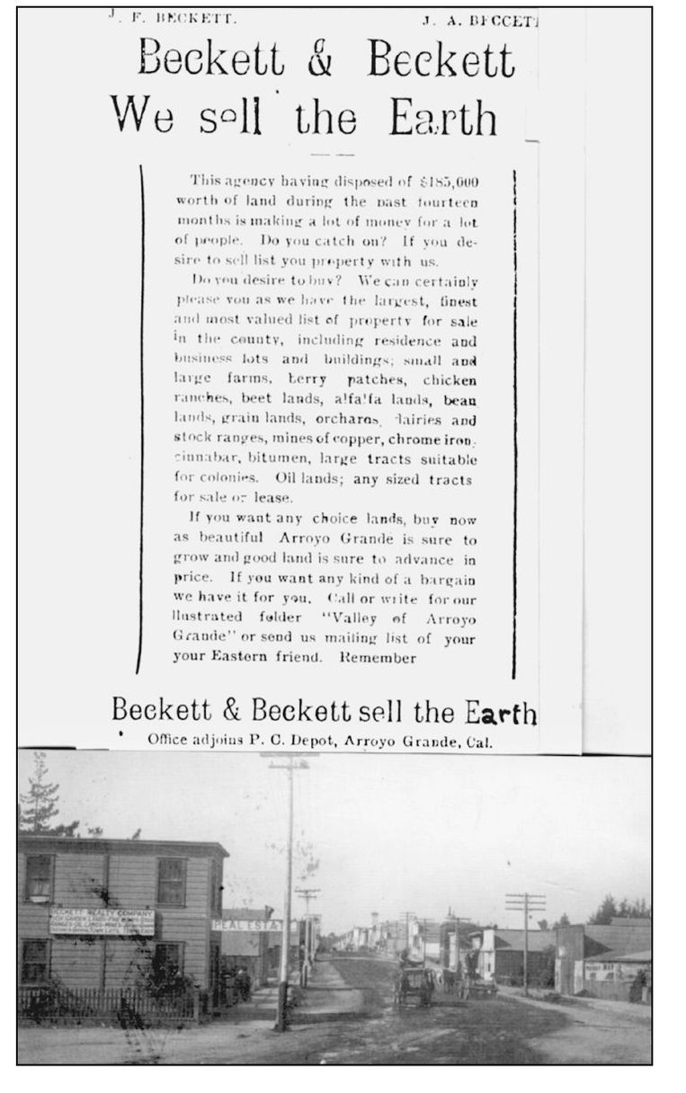 The San Luis Obispo newspaper noted in 1891 We understand that Mr Beckett is - photo 5