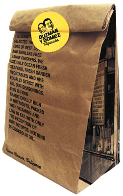 To-go bag and closing sticker designed by The Creative Method for Guzman y - photo 5