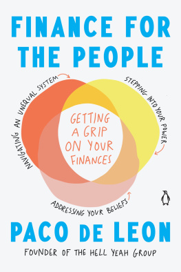 Paco de Leon - Finance for the People: Getting a Grip on Your Finances