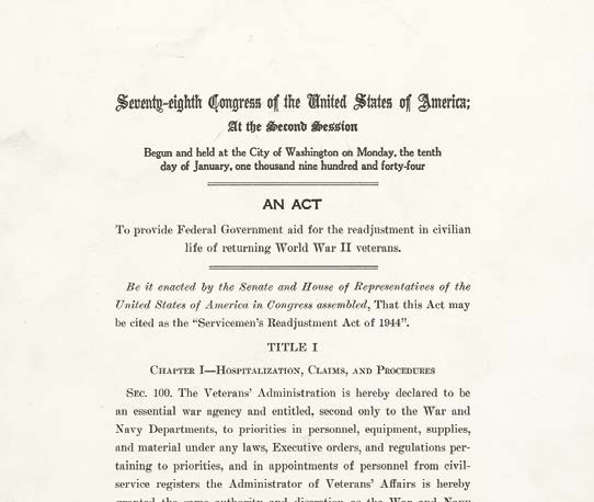 Servicemans Readjustment Act of 1944 Facing the Facts The 2008 GI Bill is - photo 13