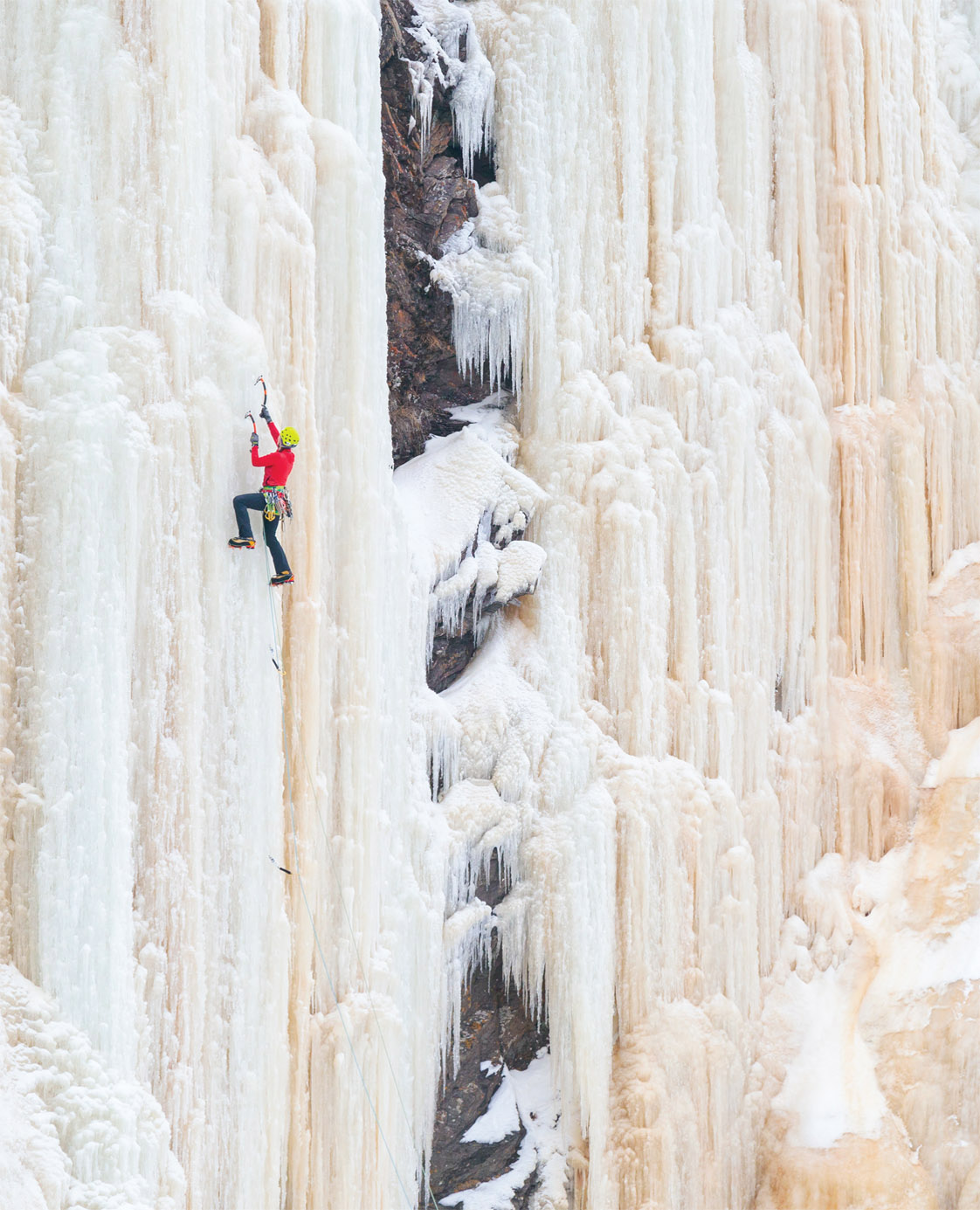 Nathalie Fortin lost in a sea of ice on Rio del Lobo WI5 40 m in - photo 1