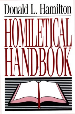 Donald L. Hamilton - Homiletical Handbook