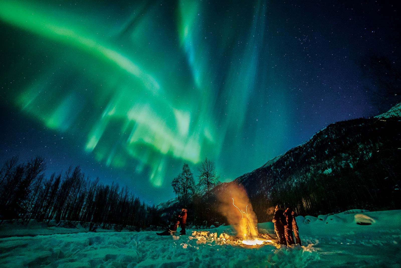 The dancing aurora borealis lights up Alaskas nighttime skies Learn - photo 17