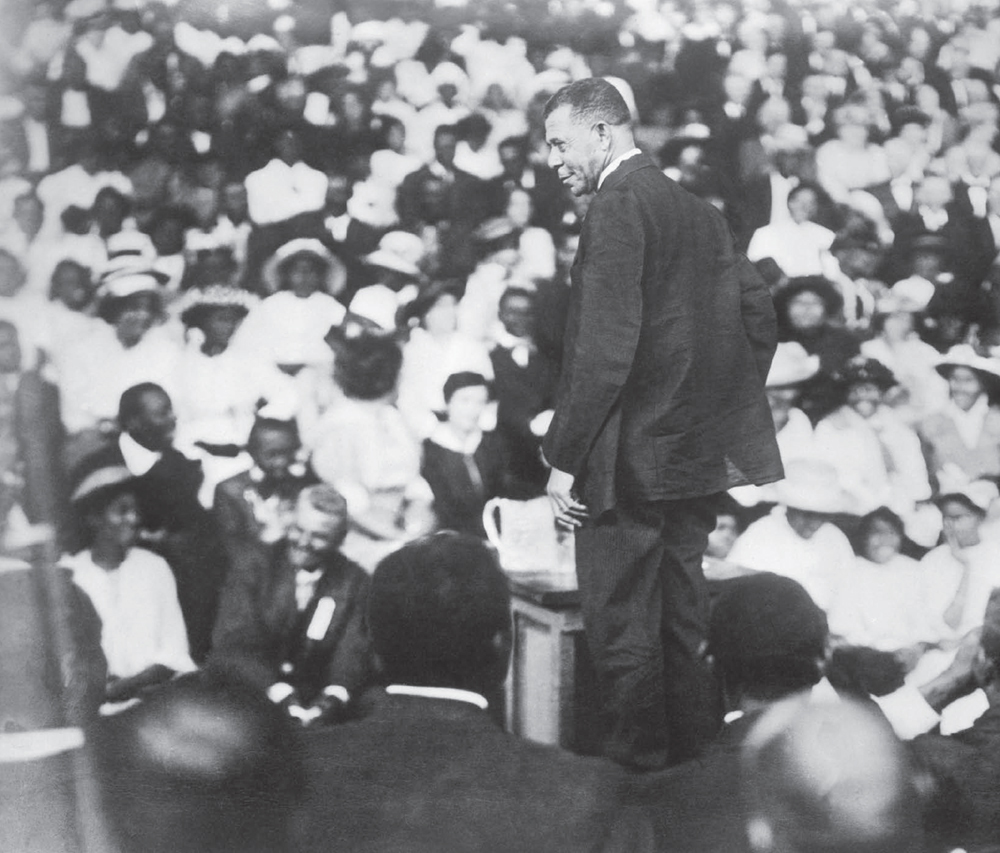 Booker T Washington standing addresses students and administrators at - photo 5