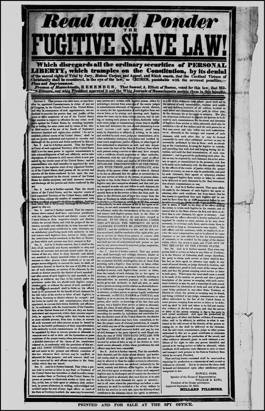 The Fugitive Slave Act of 1850 became a major point of controversy after its - photo 5