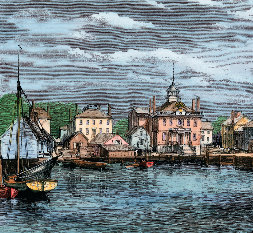 the harbor in Salem Massachusetts around 1870 vexto annoy or irritate - photo 5