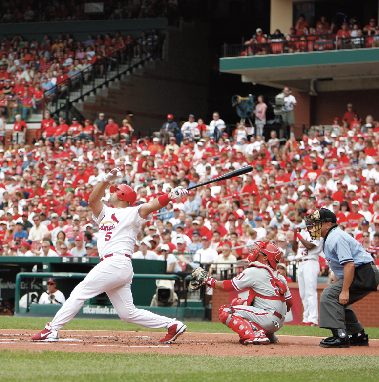 In 2008 Pujols had a 357 batting average and 37 home runs In 2009 he hit 47 - photo 17