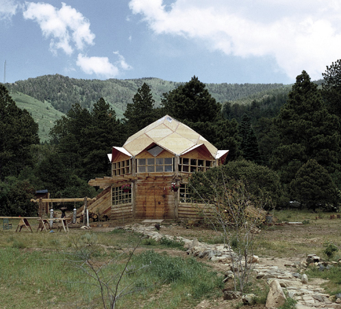 Kitchen building Lama Foundation Window of main building under - photo 6