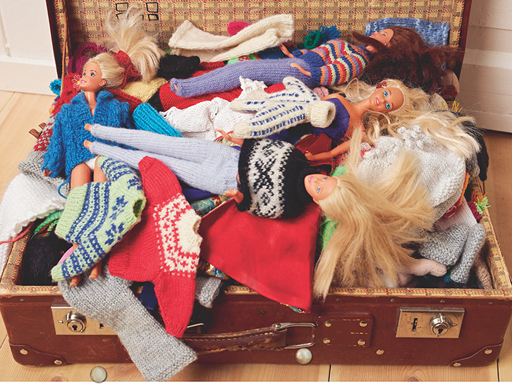 ONE OF SEVERAL SUITCASES full of dolls and clothes we open up whenever children - photo 5