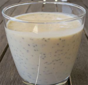 1 cup milk 1 tbsp chia seeds 1 scoop protein powder Blitz everything together - photo 3