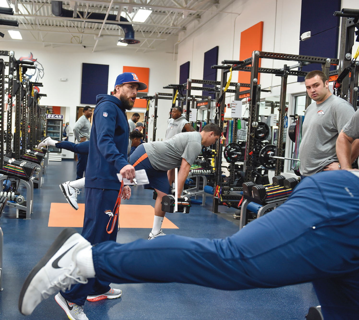 Conditioning staff help players in the weight room If a player is injured - photo 5