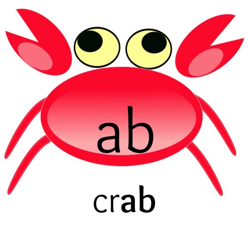 ab cab dab fab jab lab nab ab some harder words crab blab - photo 4