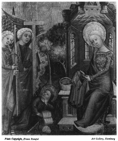 The Visit of the Angels by the Master Bertram date about 1390 The Knitting - photo 1