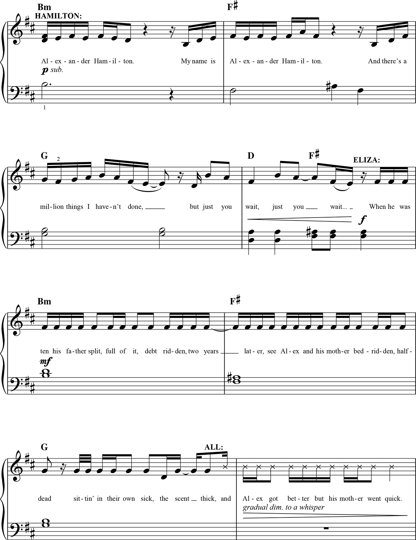 Hamilton Songbook Easy Piano Selections - photo 9