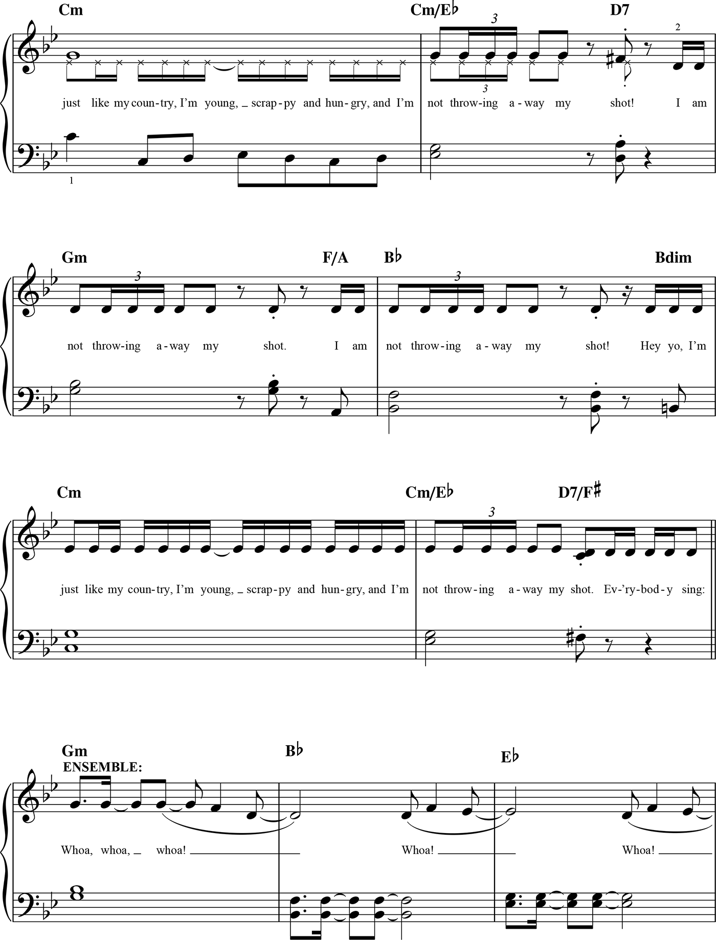 Hamilton Songbook Easy Piano Selections - photo 19