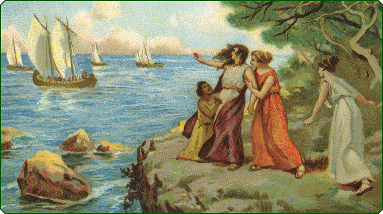A heartbroken Dido cries out as her beloved Aeneas sails away in Virgils - photo 9