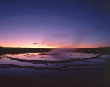 Great Fountain Geyser atsunset Places circle in my mind like giftingbirds - photo 2