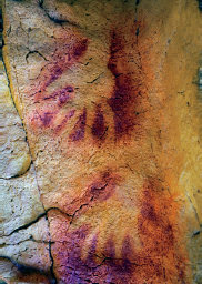 replica of prehistoric rock art from the cave of Altamira ancient book at - photo 8