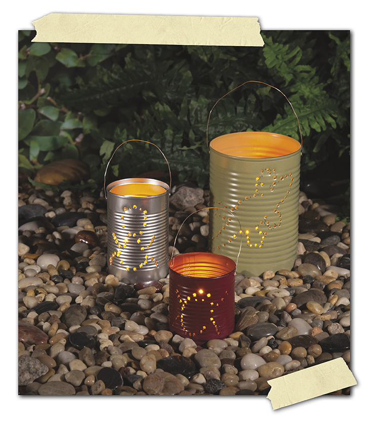 Dont throw out used tin cans Wash them out and make some cool lanterns - photo 5