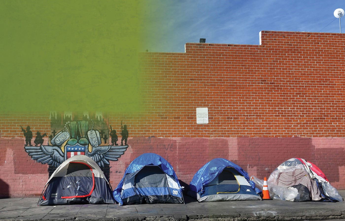 Some people dont like seeing camping tents on city streets But for the people - photo 3