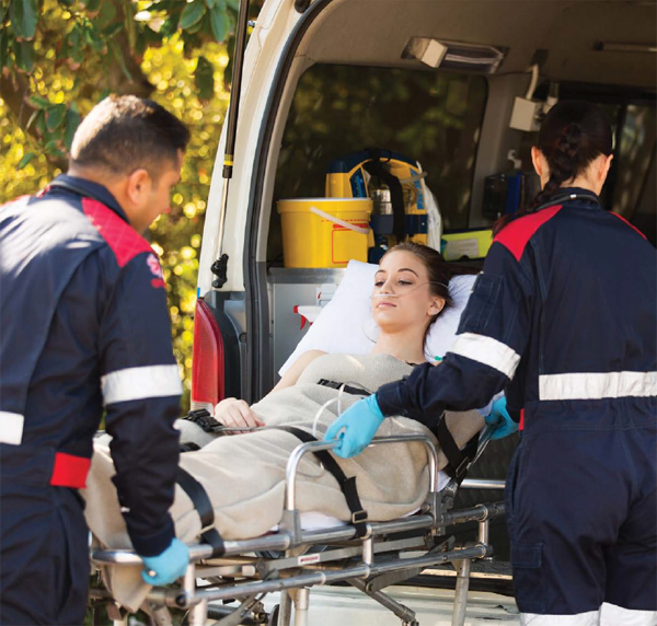 The paramedic rides in the back of the ambulance with the patient Job - photo 13