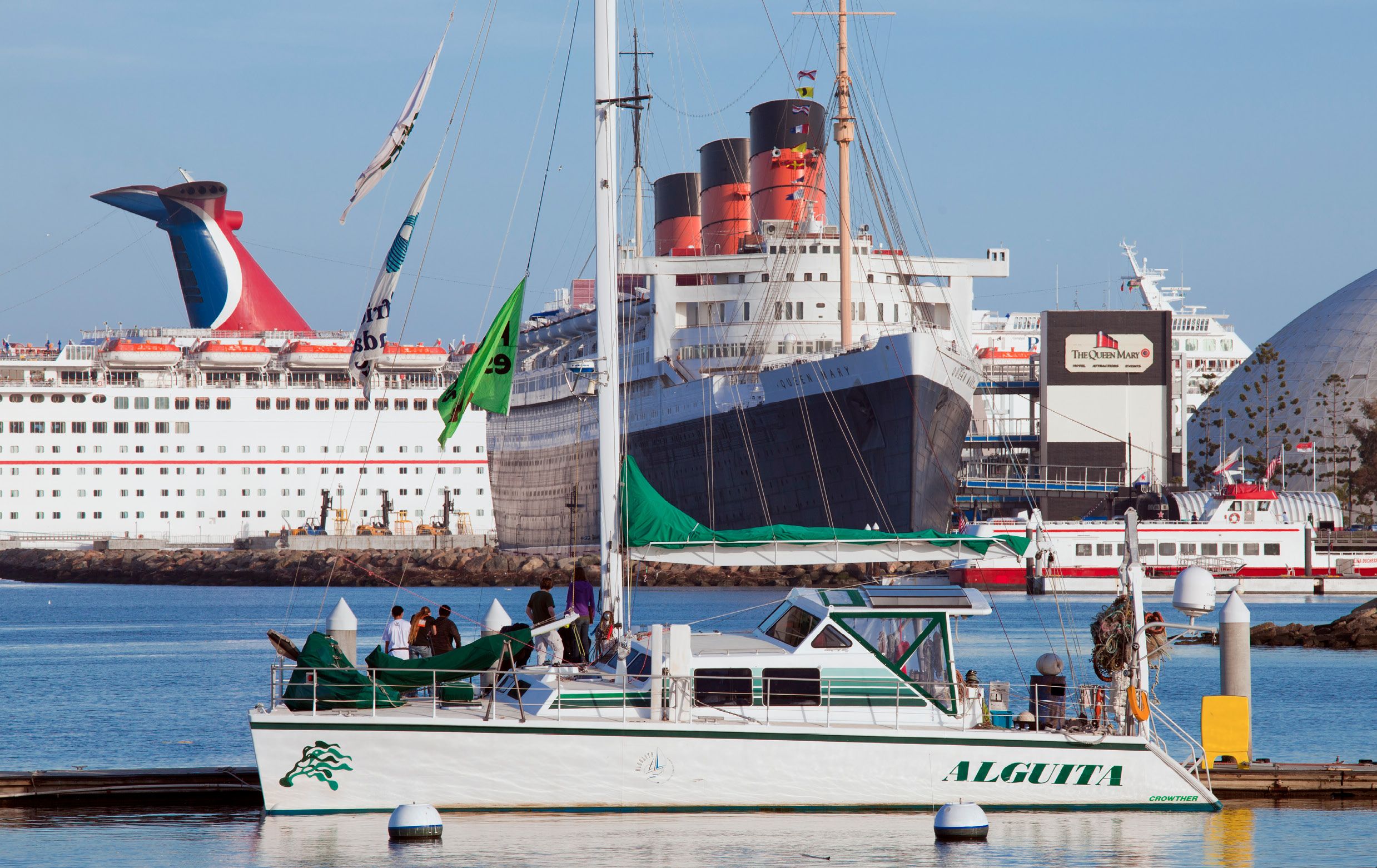 The Alguita docked in Long Beach California for a summit with students and - photo 6
