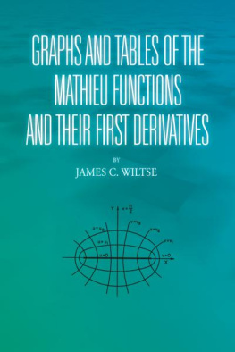 James C. Wiltse - Graphs And Tables Of The Mathieu Functions And Their First Derivatives